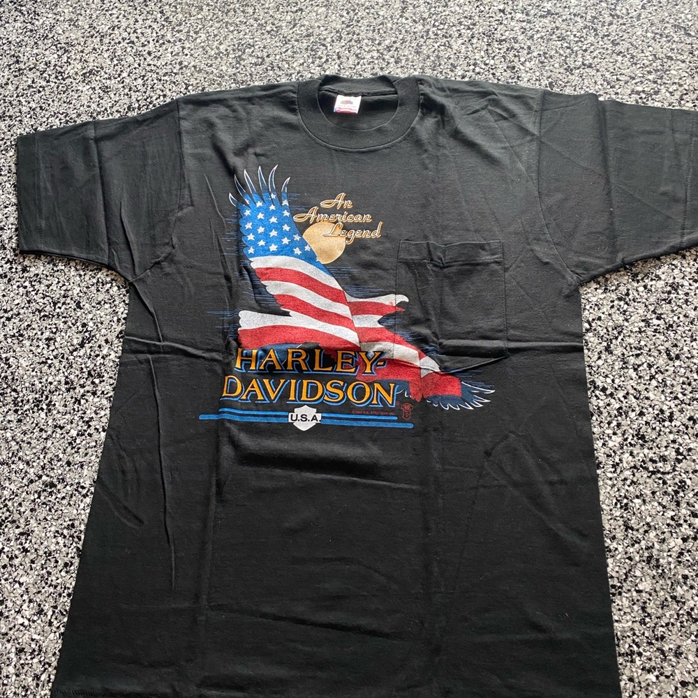 Vintage 1989 Harley Davidson Waipahu, Hawaii An American legend T-shirt L